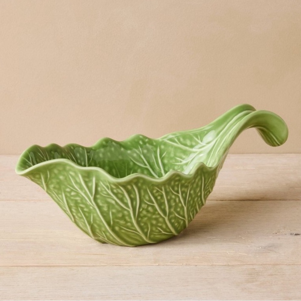 New Cabbage Stoneware Gravy Boat Green - John Derian for Target
